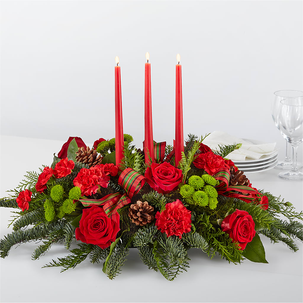By the Candlelight Centerpiece – South-east Flowers, Los Angeles CA
