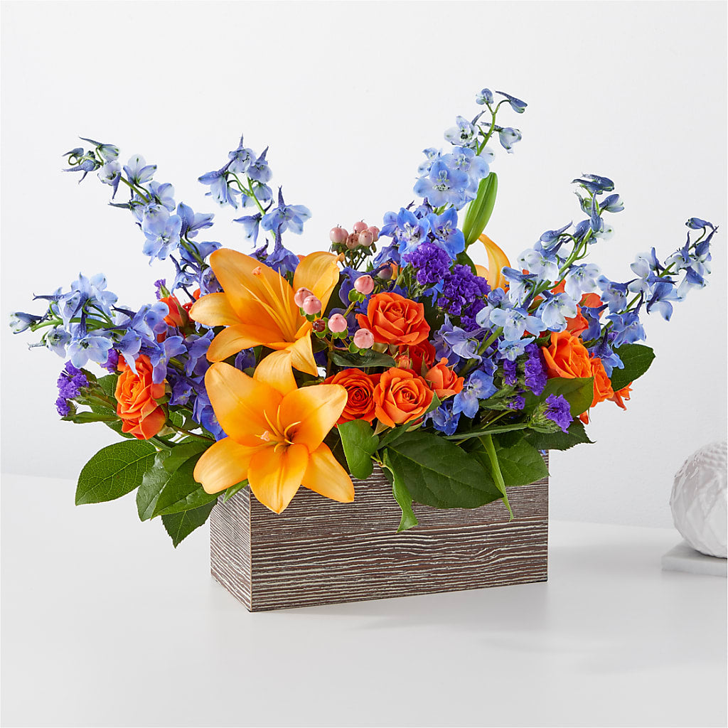Radiant Citrus Box Bouquet – South-east Flowers, Los Angeles CA