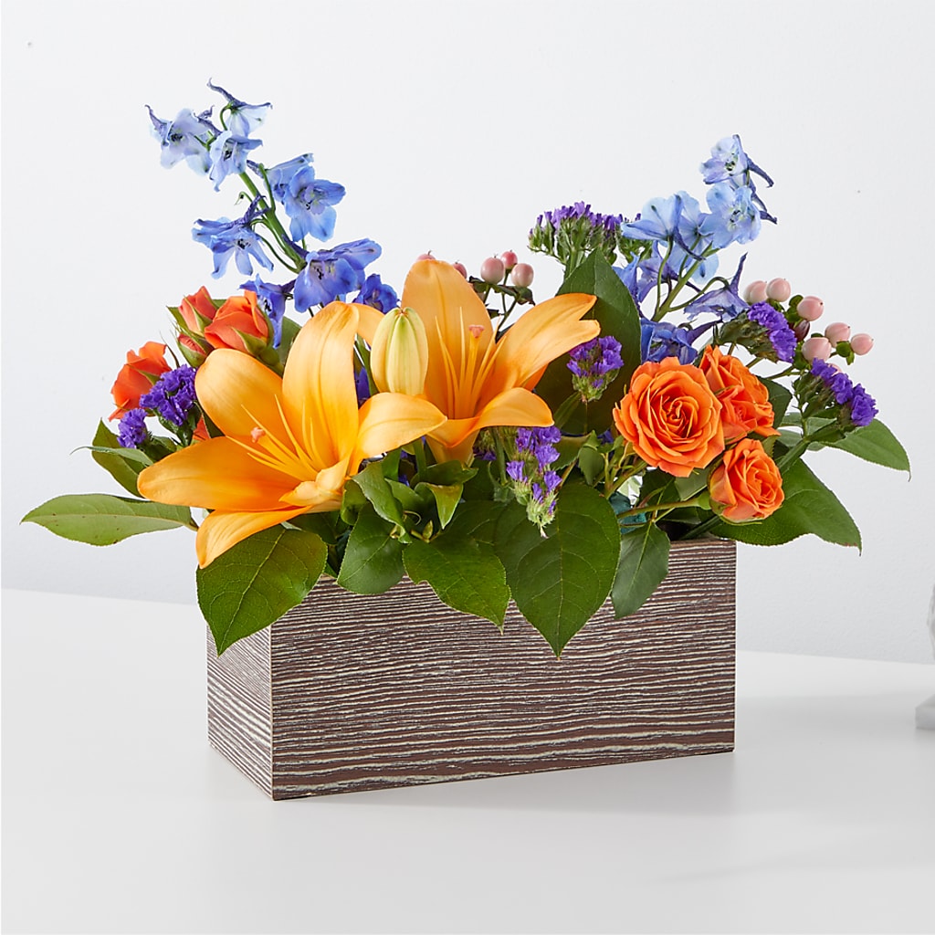 Radiant Citrus Box Bouquet – South-east Flowers, Los Angeles CA