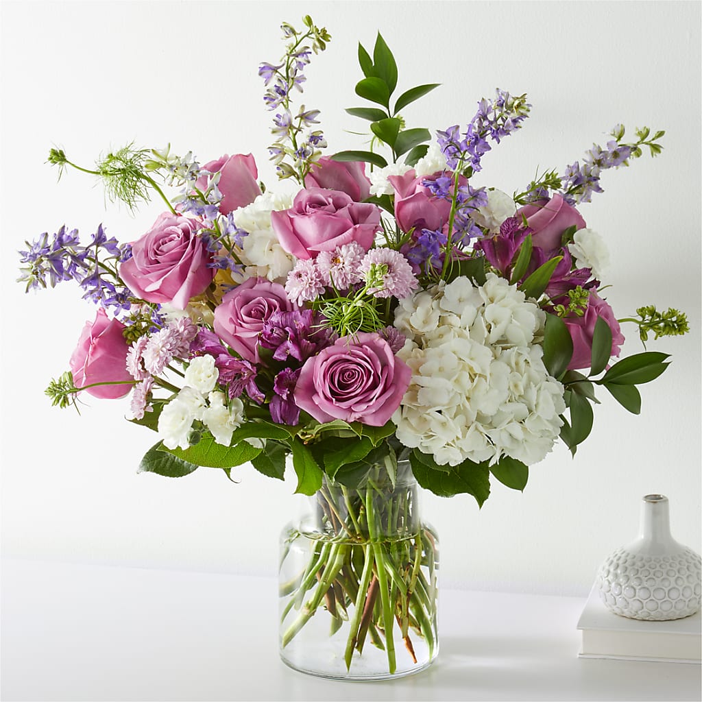 Violet Caress Bouquet – South-east Flowers, Los Angeles CA