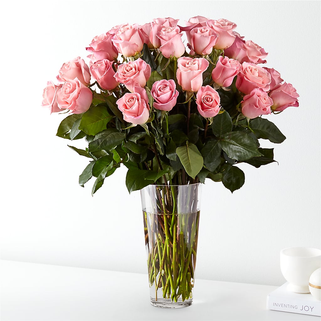 Long Stem Pink Rose Bouquet – South-east Flowers, Los Angeles CA
