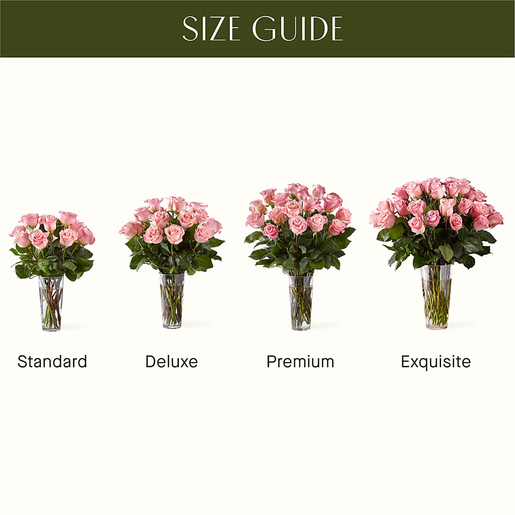 Long Stem Pink Rose Bouquet – South-east Flowers, Los Angeles CA