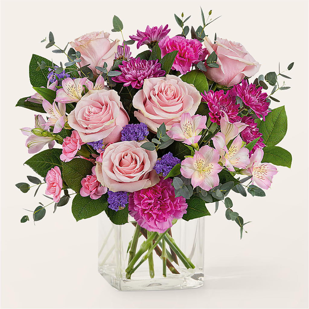 Rosy Radiance Bouquet – South-east Flowers, Los Angeles CA
