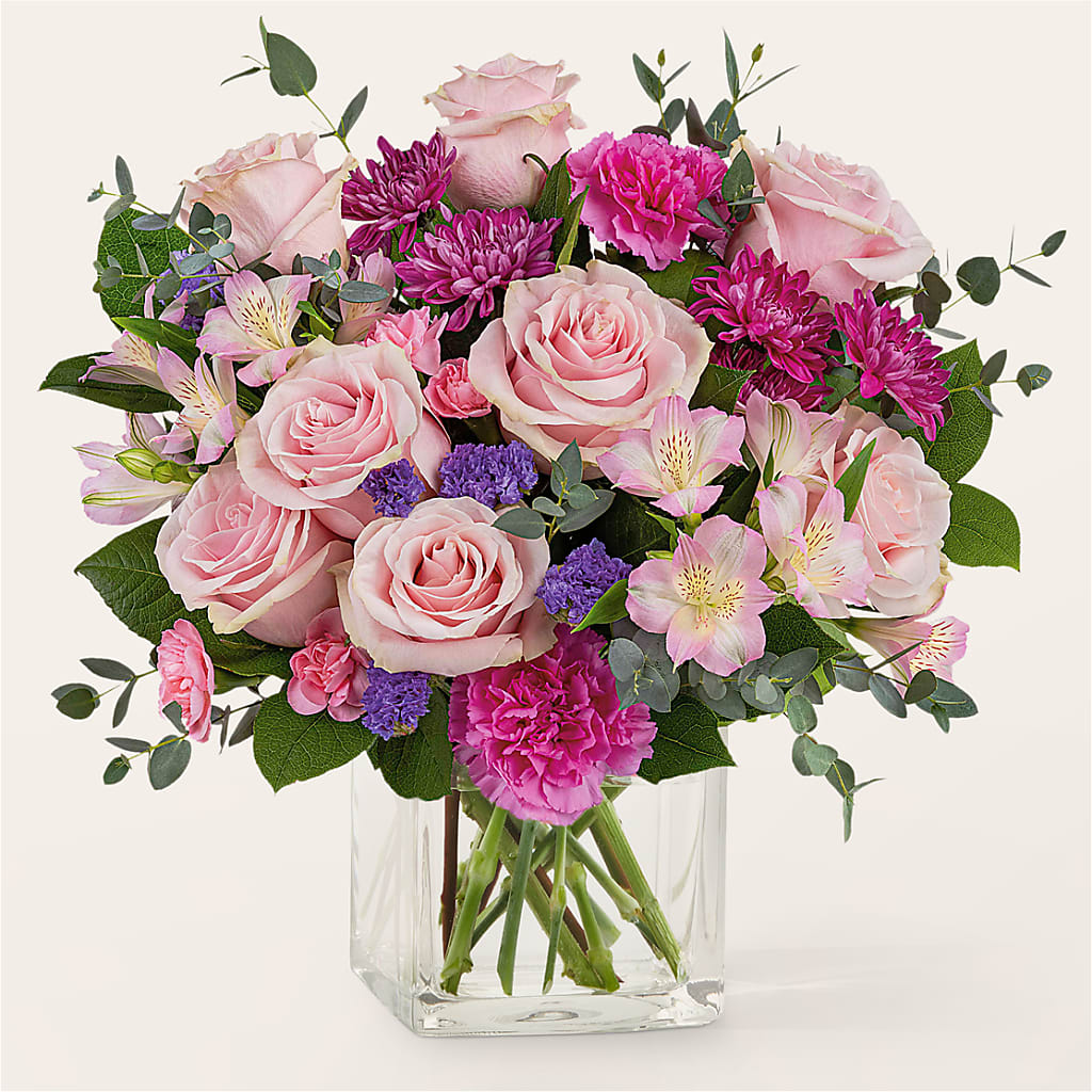 Rosy Radiance Bouquet – South-east Flowers, Los Angeles CA
