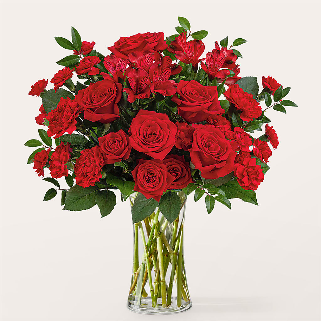 Brilliant Ruby Bouquet – South-east Flowers, Los Angeles CA