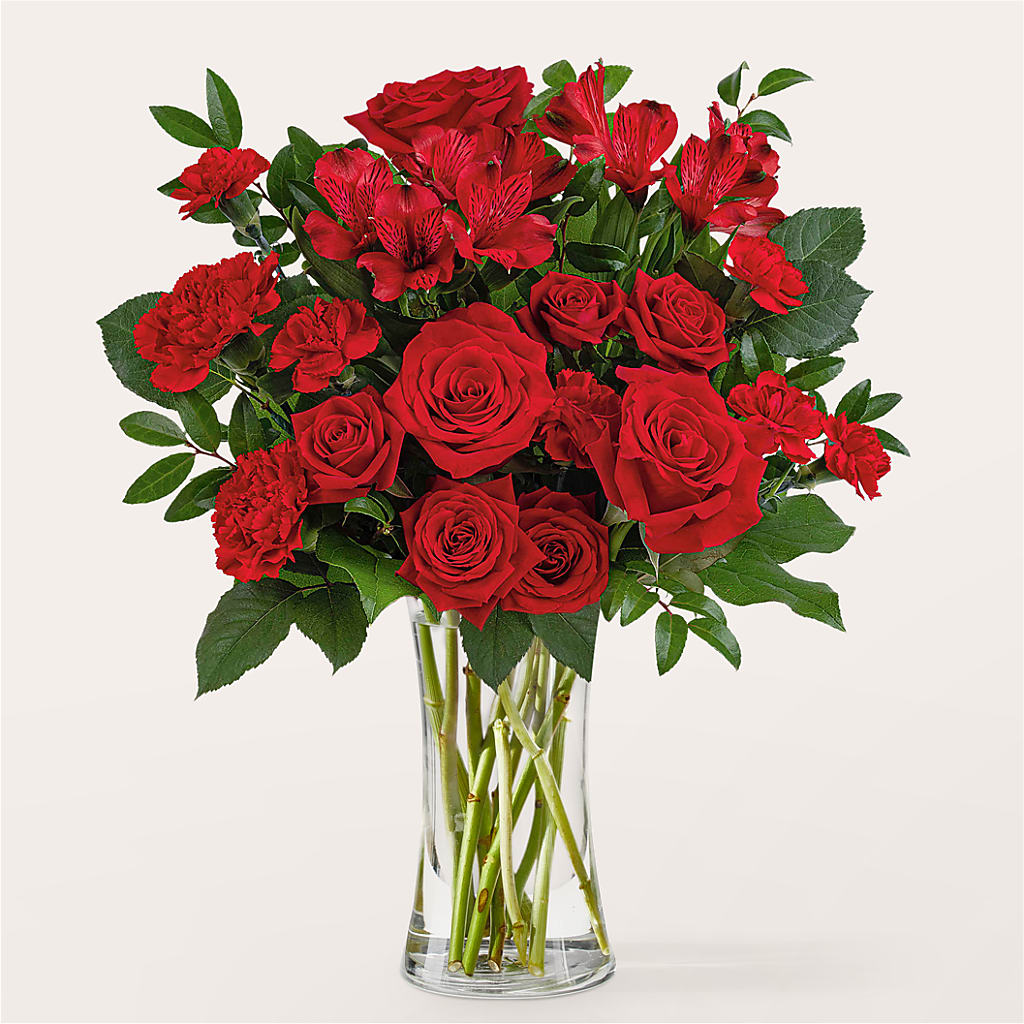 Brilliant Ruby Bouquet – South-east Flowers, Los Angeles CA