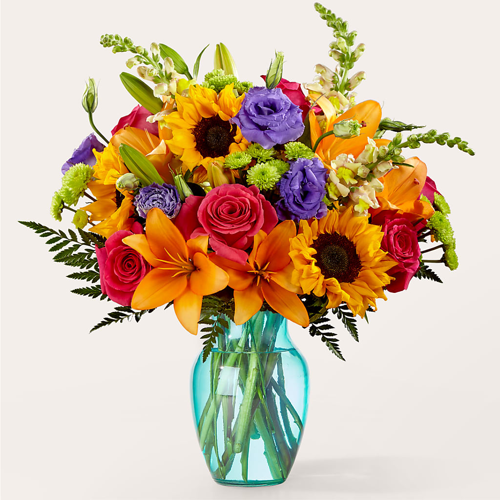 Double Rainbow Bouquet – South-east Flowers, Los Angeles CA