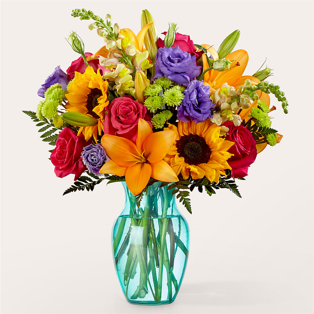 Double Rainbow Bouquet – South-east Flowers, Los Angeles CA
