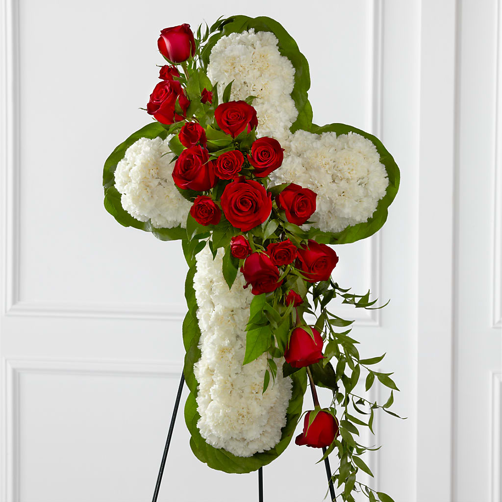 Floral Cross Easel – South-east Flowers, Los Angeles CA