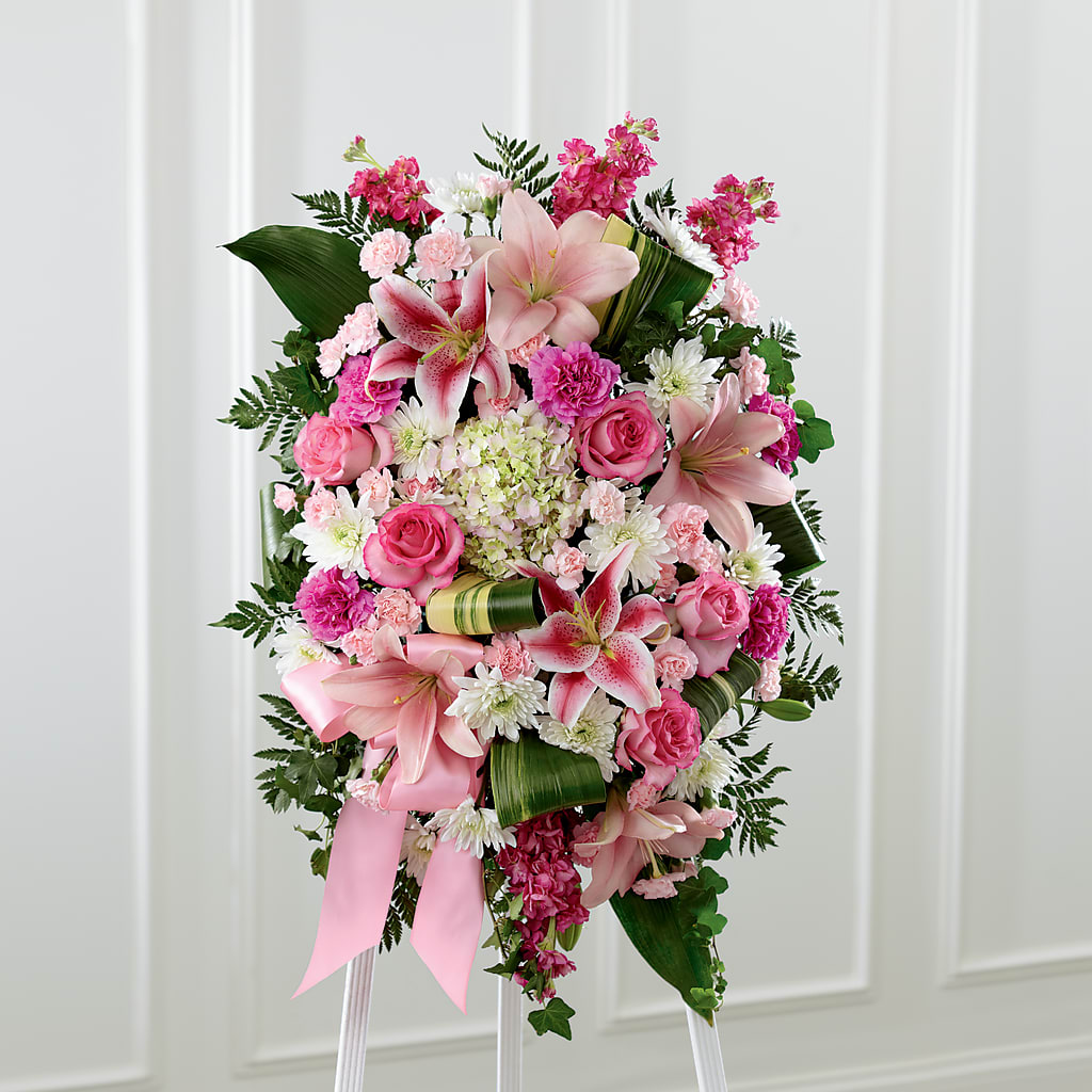 Comforting Standing Spray – South-east Flowers, Los Angeles CA