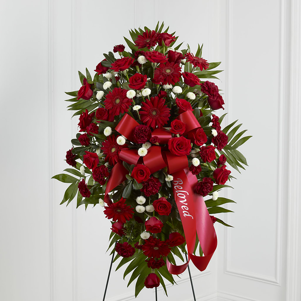 Treasured Memories Standing Spray – South-east Flowers, Los Angeles CA