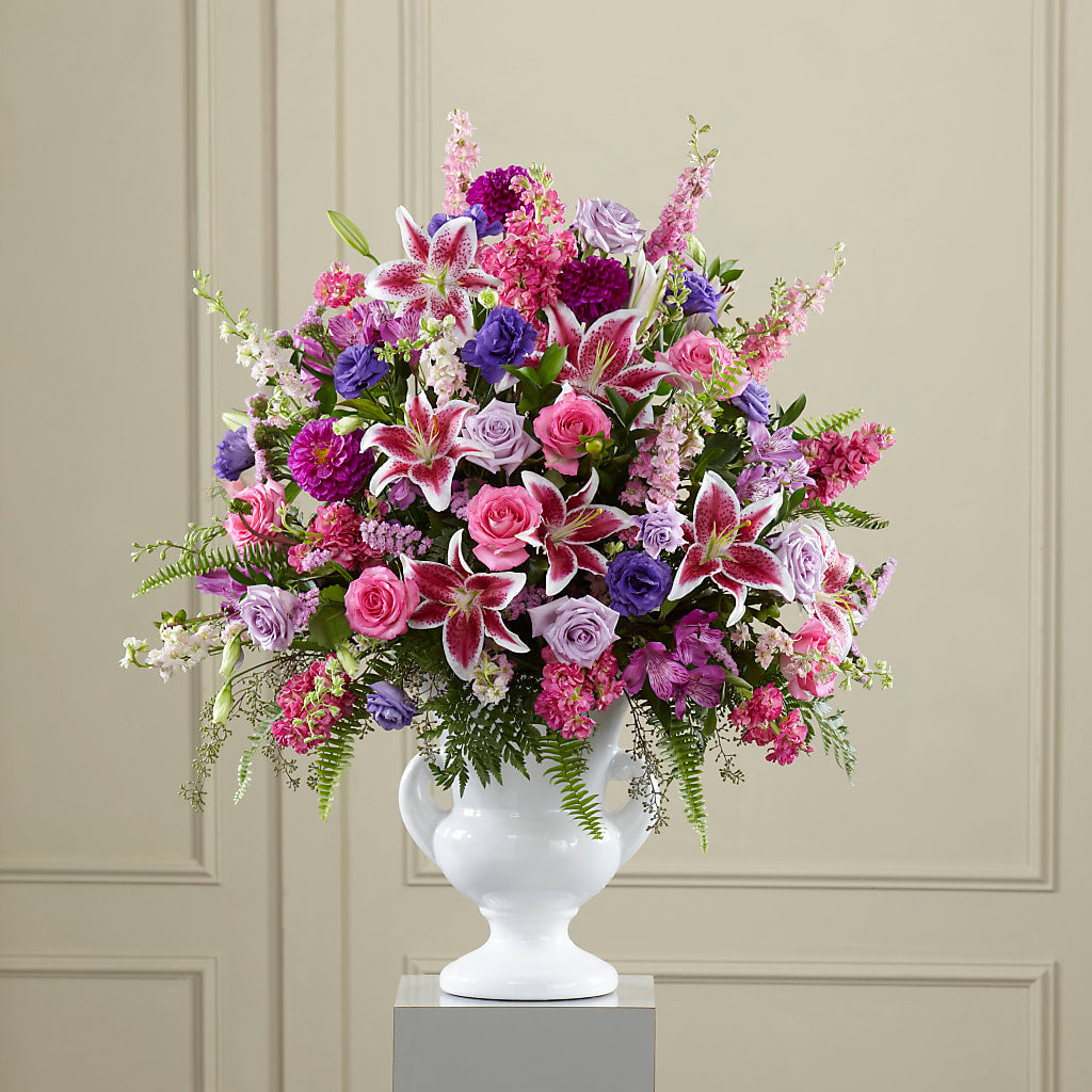 Peaceful Tribute Arrangement – South-east Flowers, Los Angeles CA