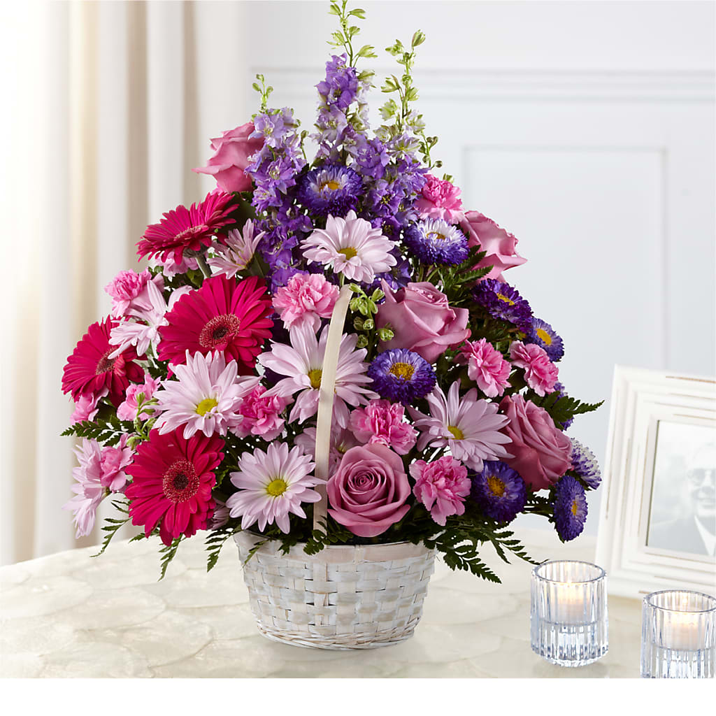 Pastel Peace Basket – South-east Flowers, Los Angeles CA