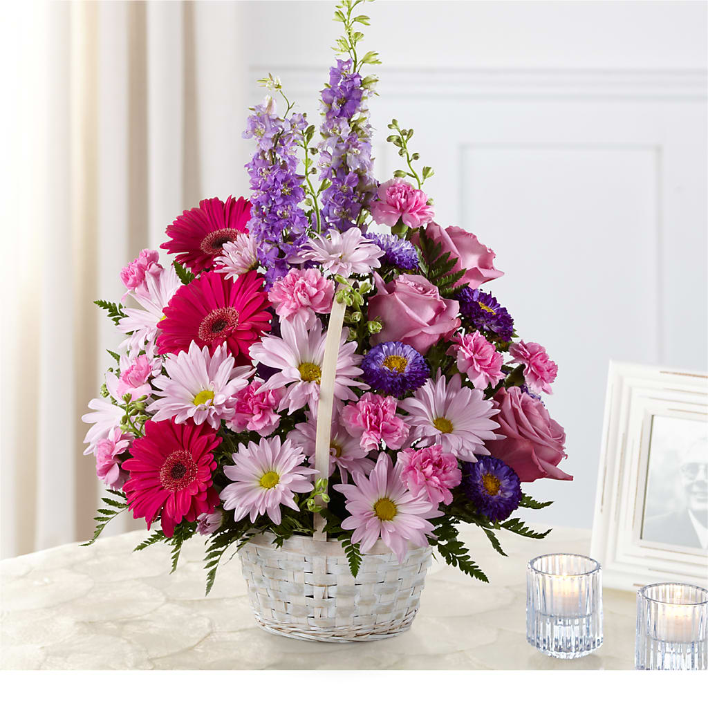 Pastel Peace Basket – South-east Flowers, Los Angeles CA