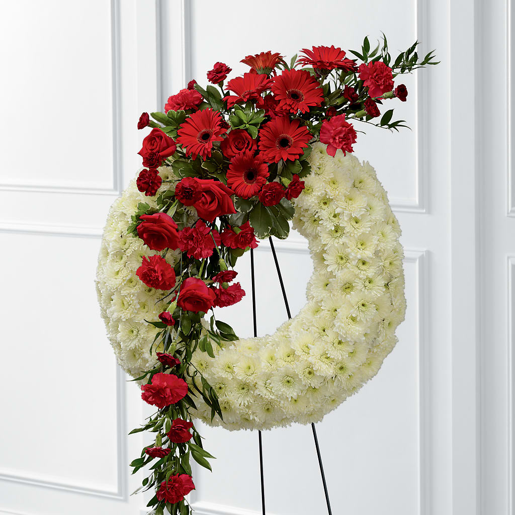 Graceful Tribute Wreath – South-east Flowers, Los Angeles CA