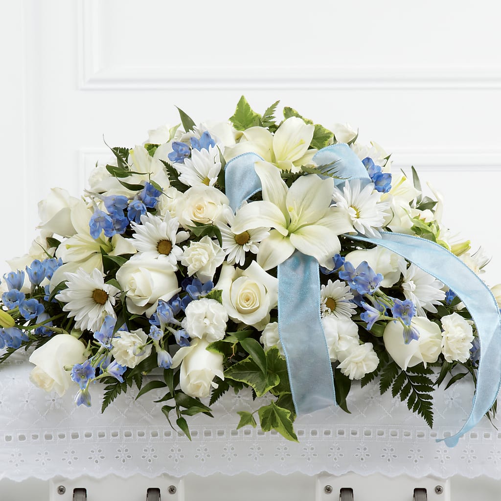Tender Treasure Casket Spray – South-east Flowers, Los Angeles CA