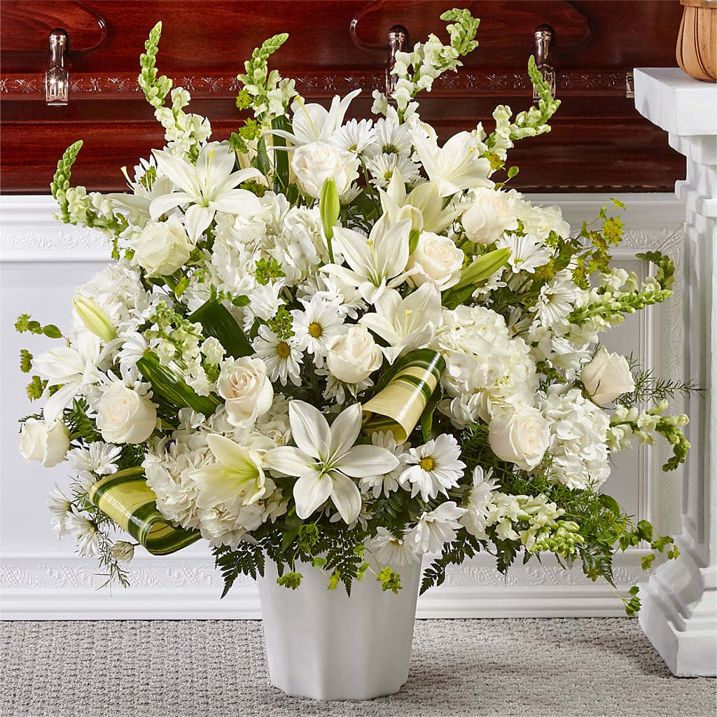 Thoughts of Tranquility Floor Basket – South-east Flowers, Los Angeles CA