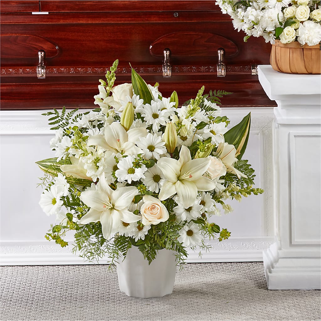 Thoughts of Tranquility Floor Basket – South-east Flowers, Los Angeles CA