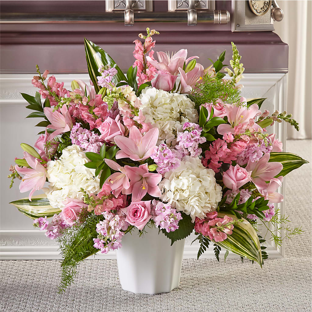 Simply Serene Floor Basket – South-east Flowers, Los Angeles CA