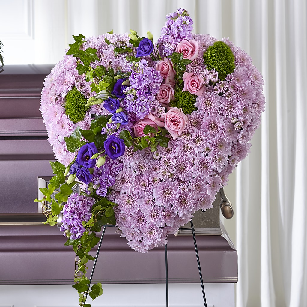 Treasured Love Standing Heart – South-east Flowers, Los Angeles CA