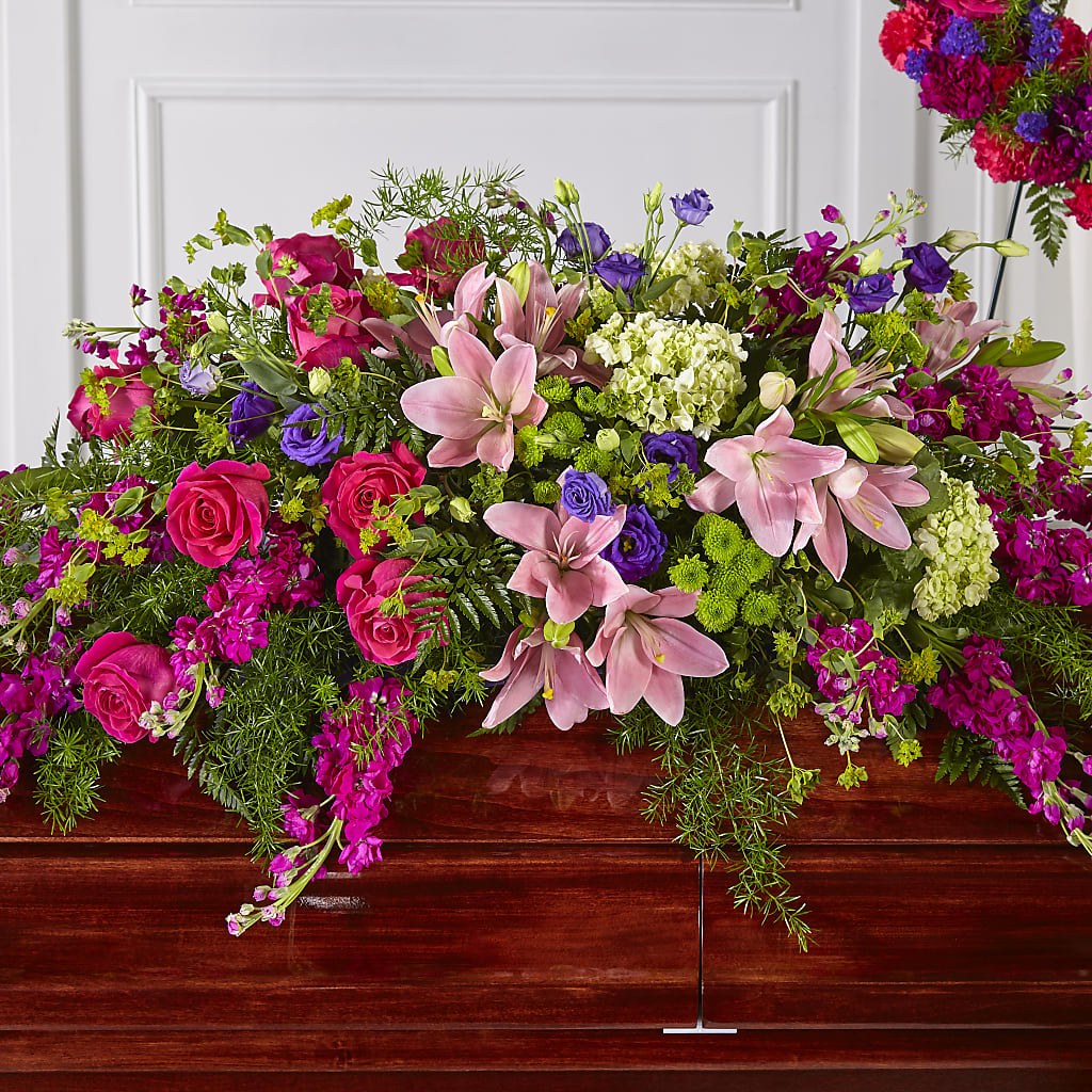 Radiant Tribute Casket Spray – South-east Flowers, Los Angeles CA