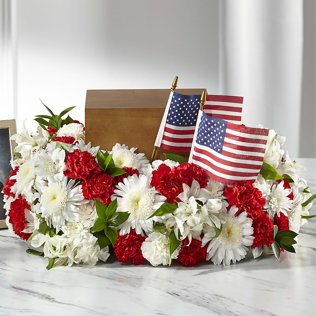 Spirit of Patriotism Cremation Adornment – South-east Flowers, Los Angeles CA