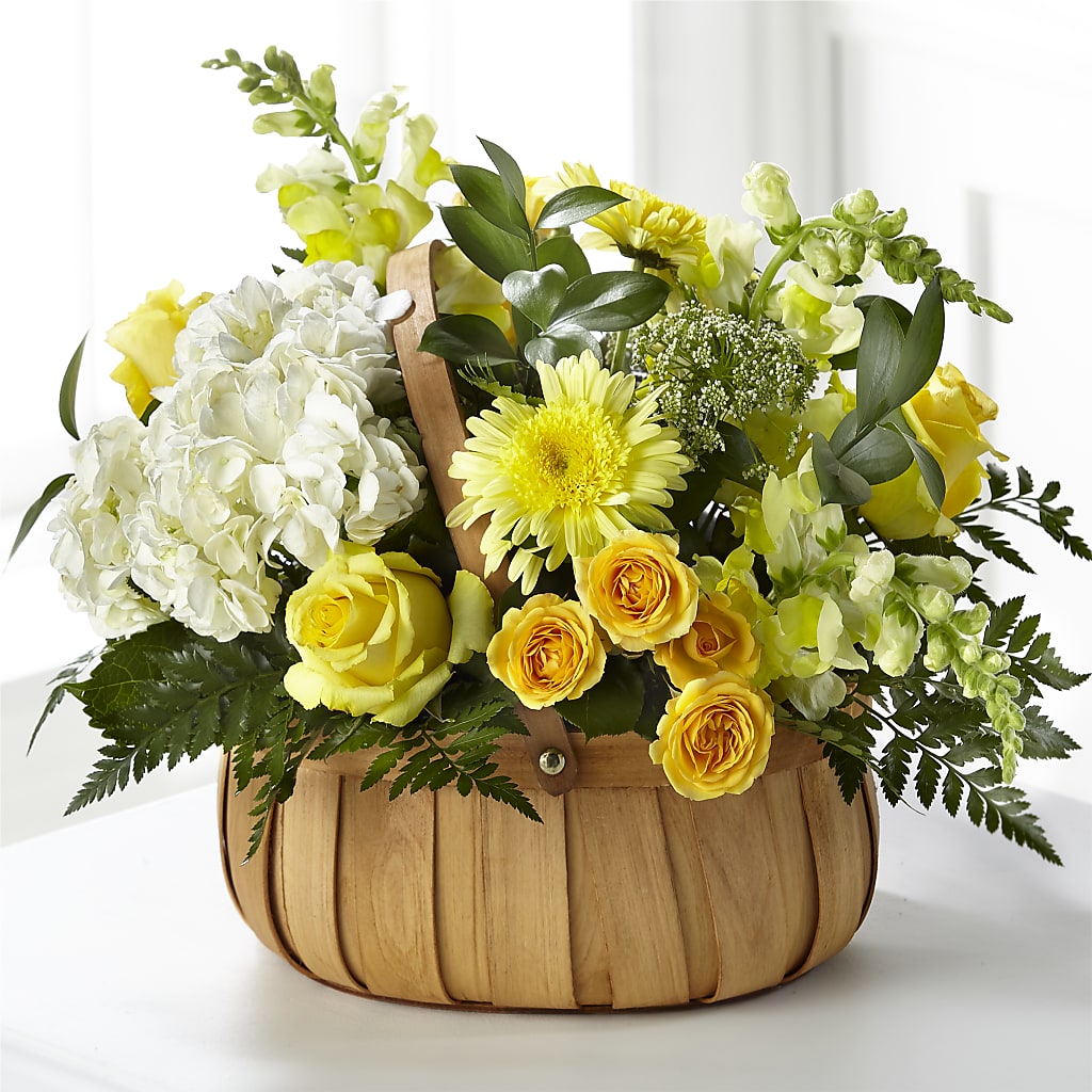 Rustic Remembrance Basket – South-east Flowers, Los Angeles CA