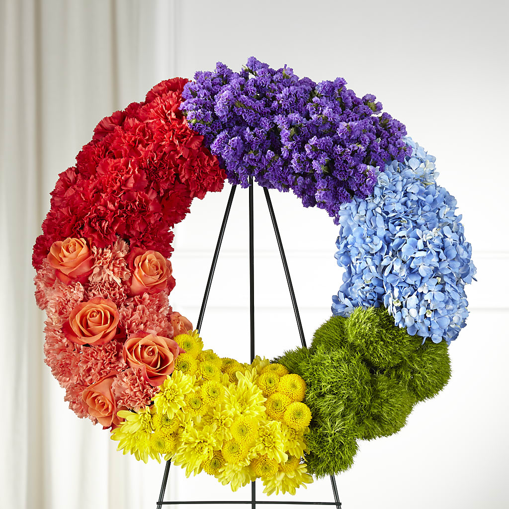Circle of Love Wreath – South-east Flowers, Los Angeles CA