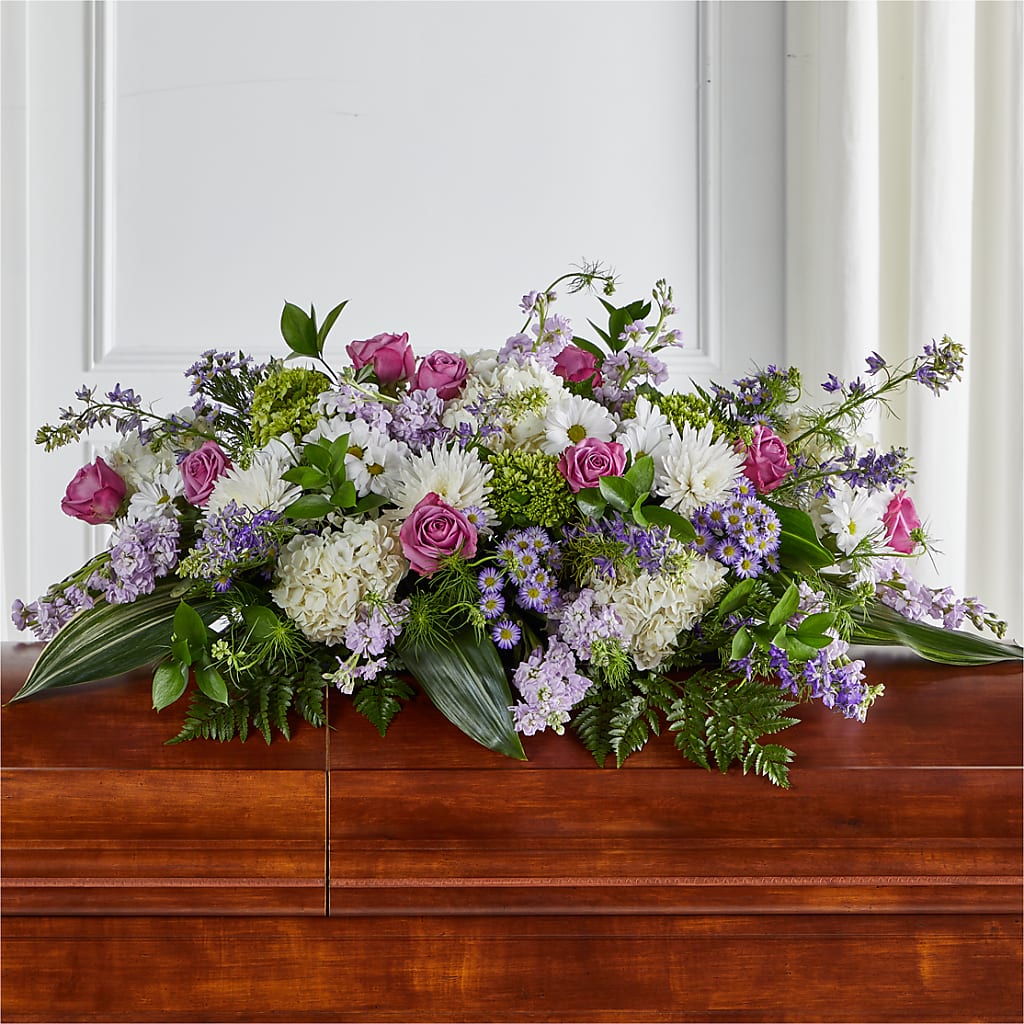 Meadows of Serenity Casket Spray – South-east Flowers, Los Angeles CA