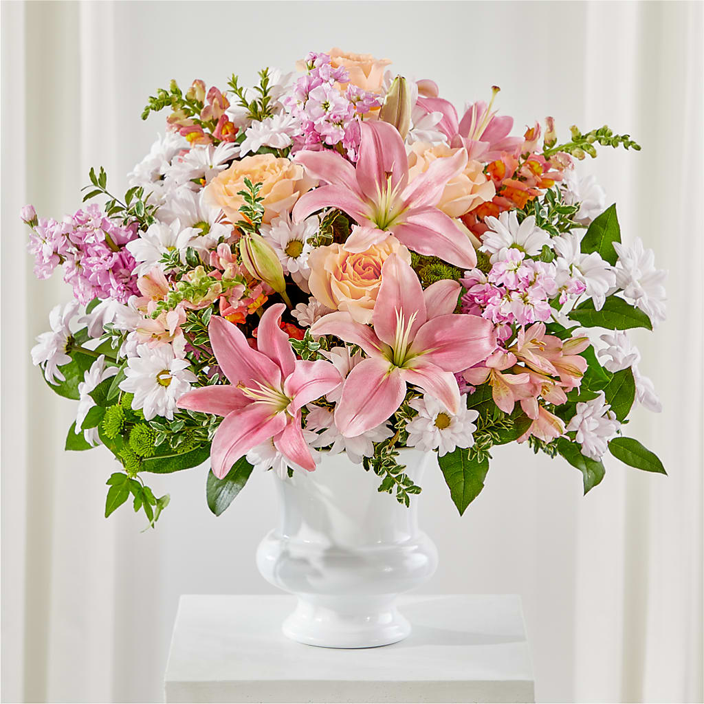 Heartfelt Gesture Urn Arrangement – South-east Flowers, Los Angeles CA
