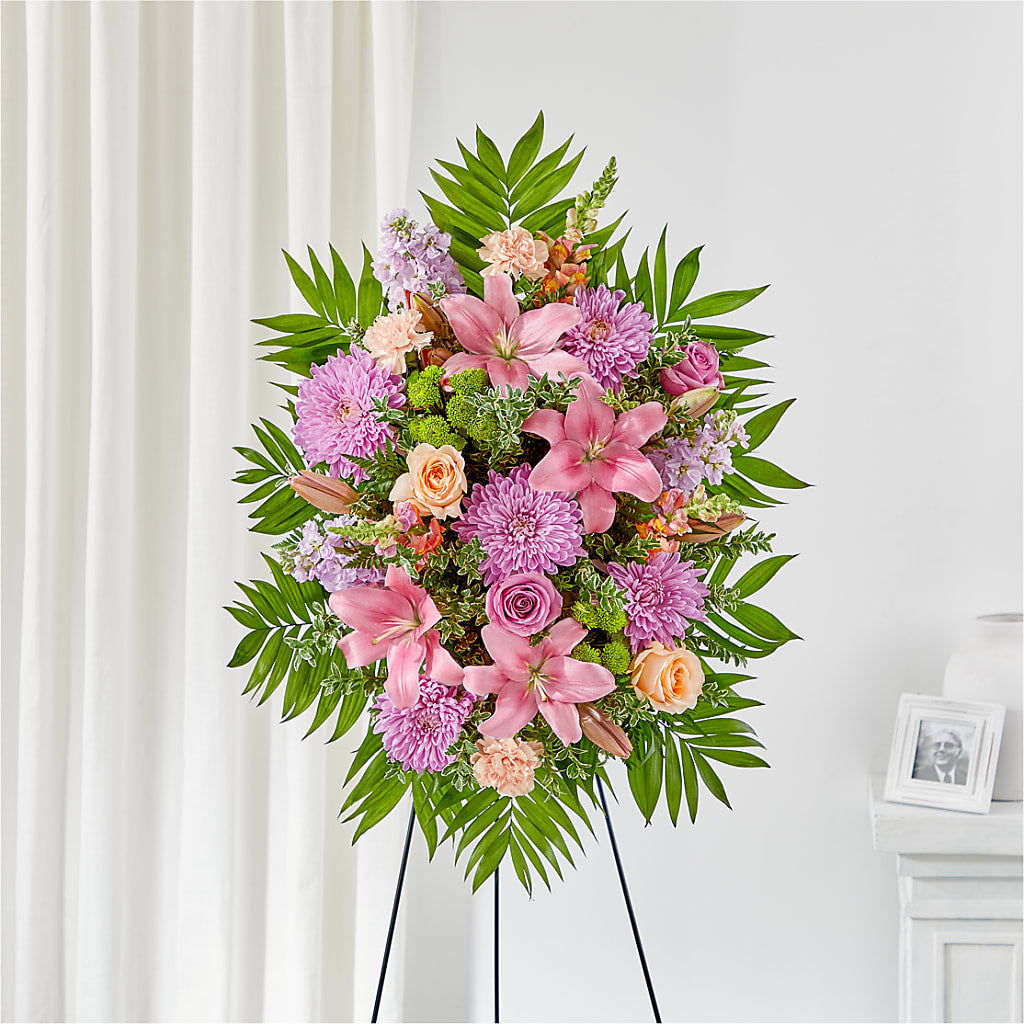 Love & Light Standing Spray – South-east Flowers, Los Angeles CA