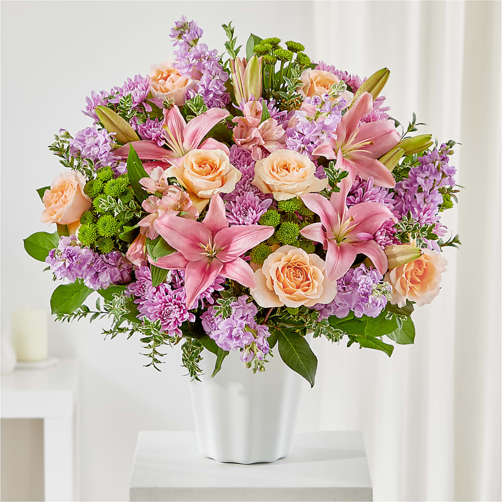 Supportive Embrace Tabletop Basket – South-east Flowers, Los Angeles CA