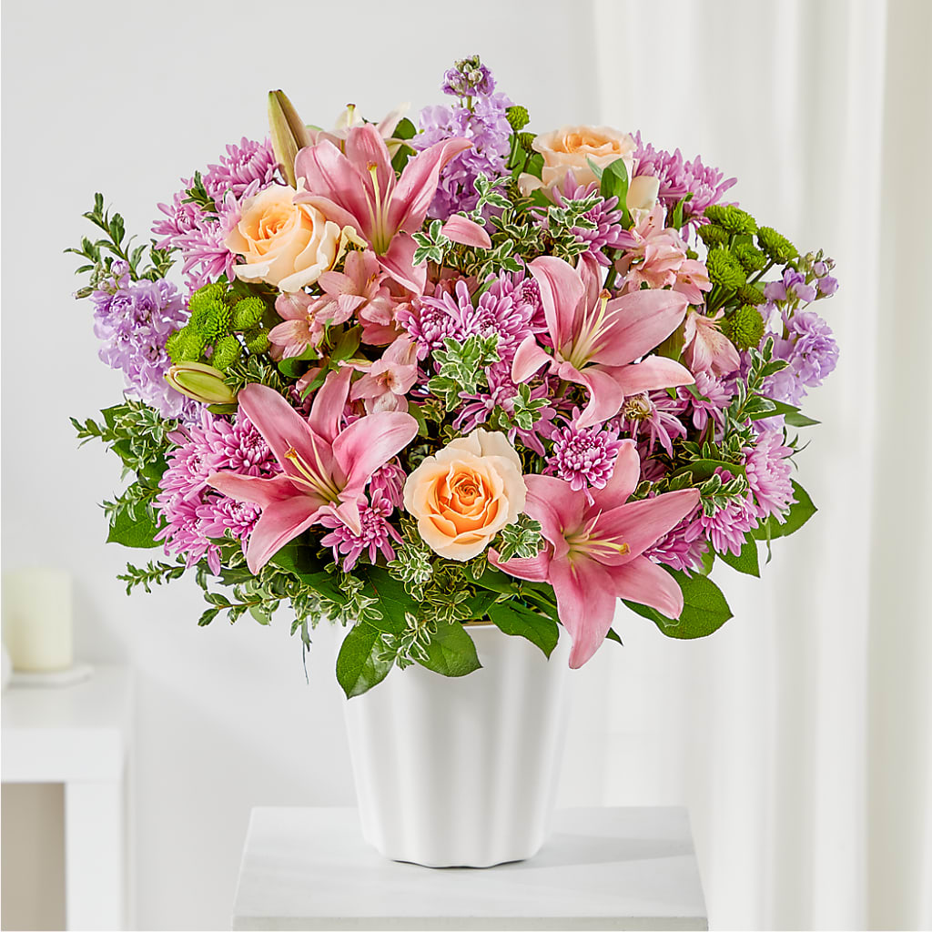 Supportive Embrace Tabletop Basket – South-east Flowers, Los Angeles CA