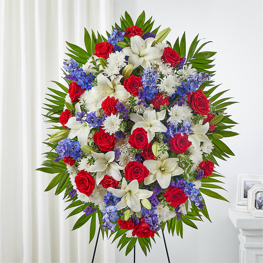 Cherished Service Standing Spray – South-east Flowers, Los Angeles CA