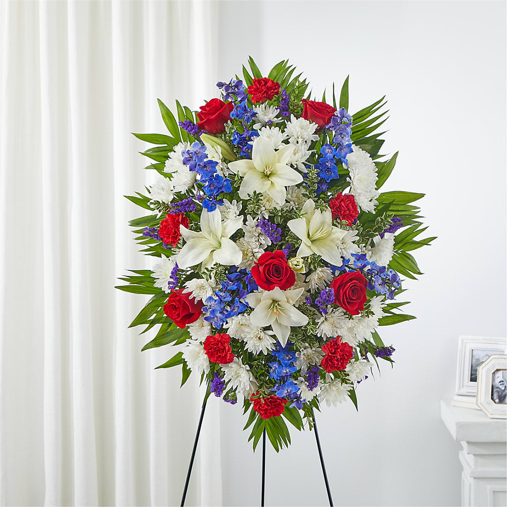 Cherished Service Standing Spray – South-east Flowers, Los Angeles CA