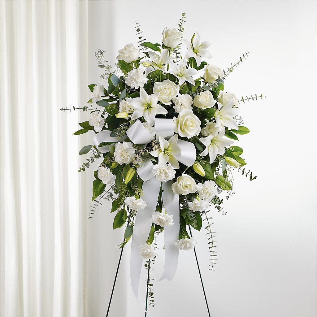 With Care Standing Spray – South-east Flowers, Los Angeles CA