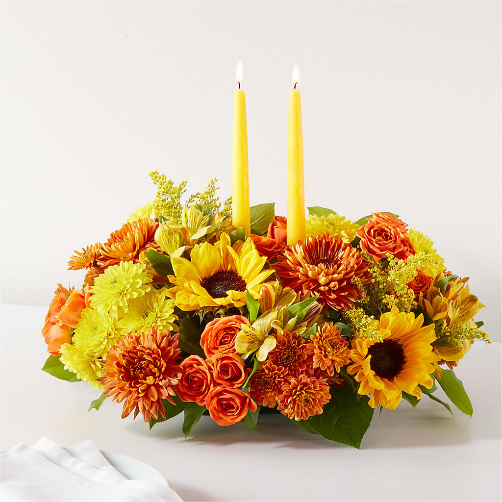 Autumn Harmony Centerpiece – South-east Flowers, Los Angeles CA