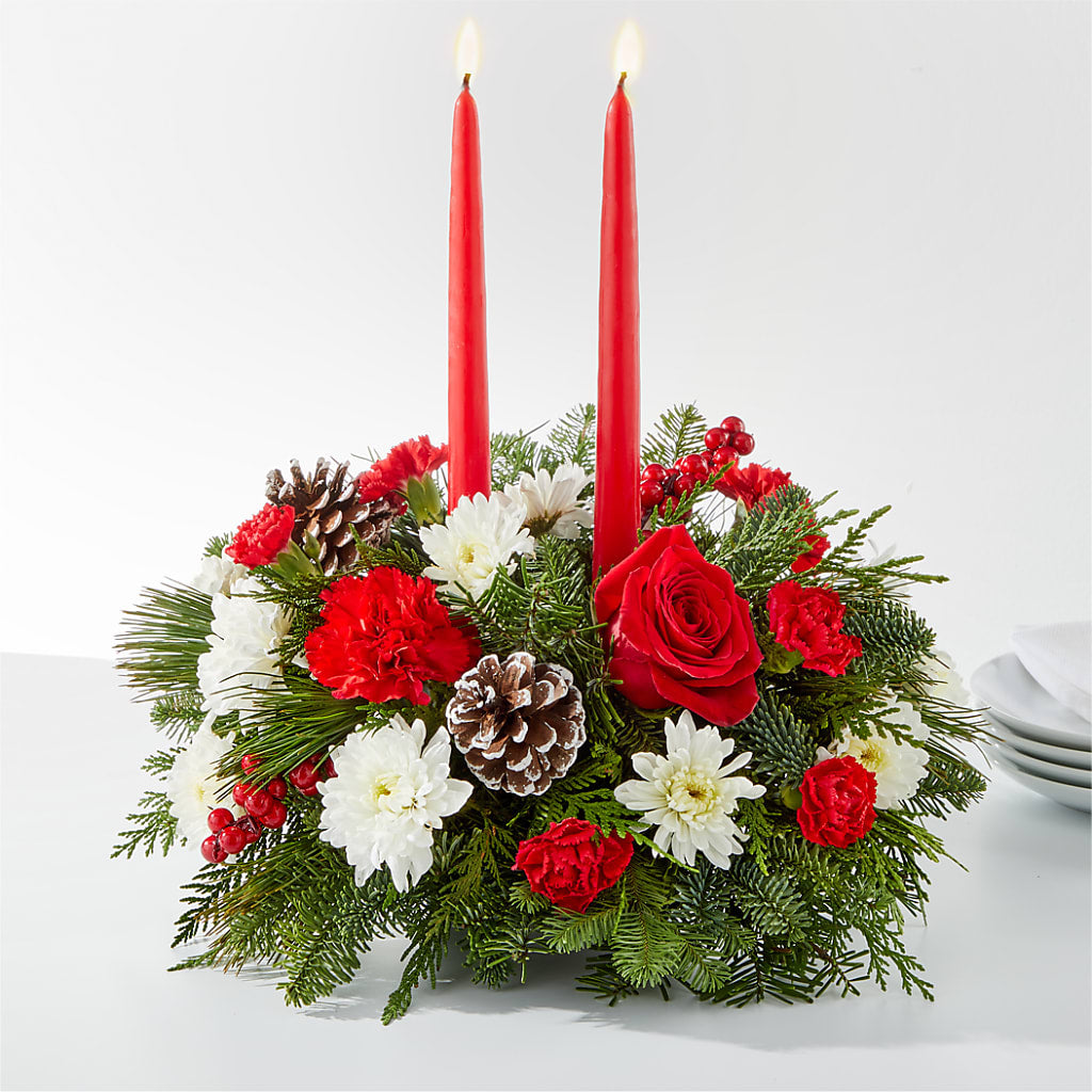 Holiday Soiree Centerpiece – South-east Flowers, Los Angeles CA