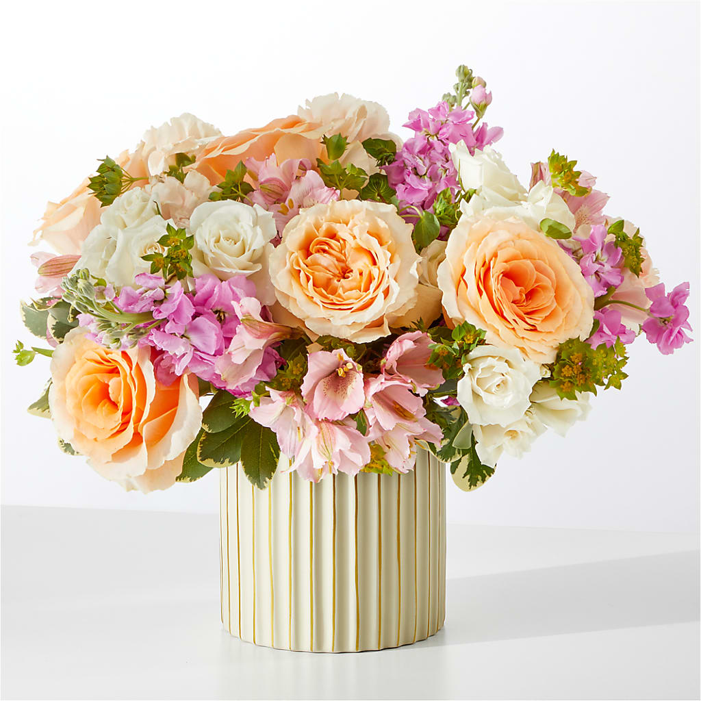 Paradise Bouquet with Ivory Vase – South-east Flowers, Los Angeles CA