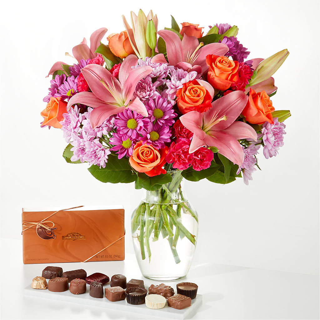 One and Only Bouquet and Chocolate Bundle – South-east Flowers, Los Angeles CA