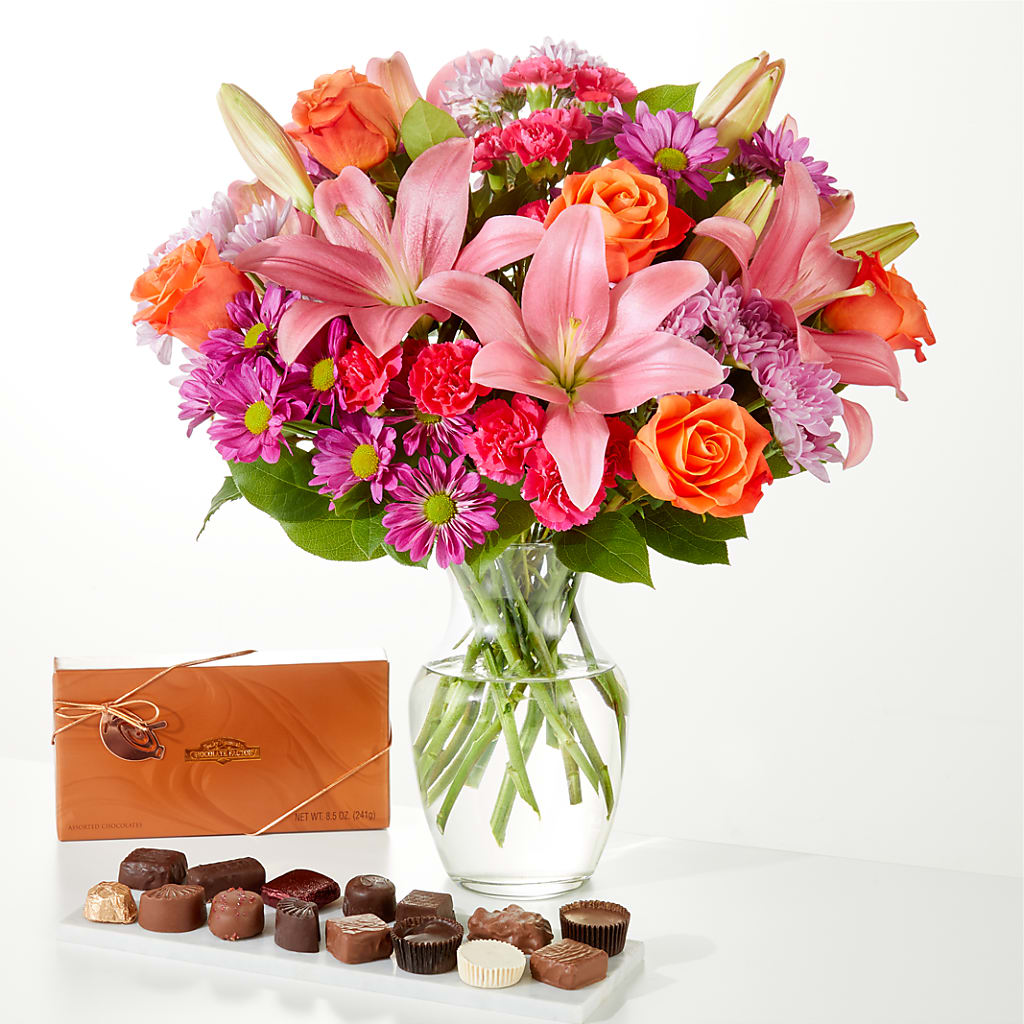 One and Only Bouquet and Chocolate Bundle – South-east Flowers, Los Angeles CA