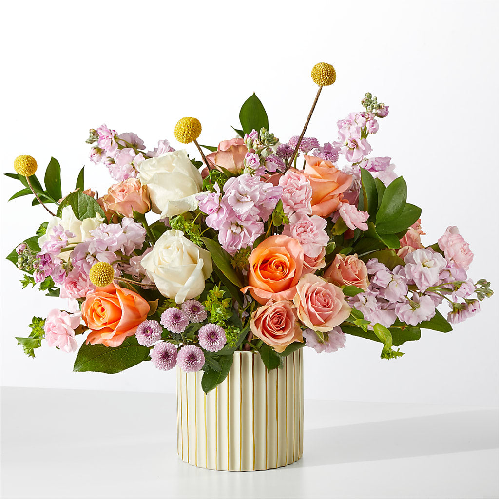 French Market Bouquet with Ivory Vase – South-east Flowers, Los Angeles CA