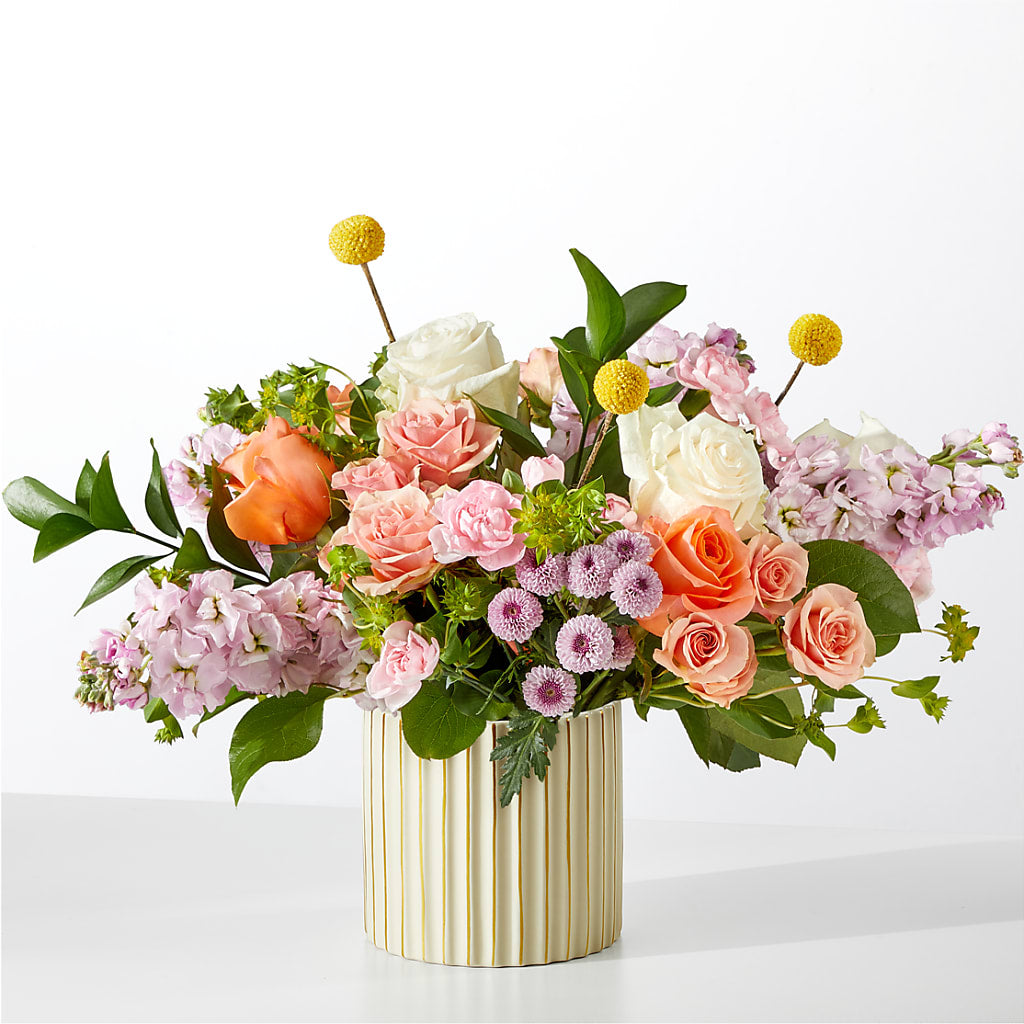 French Market Bouquet with Ivory Vase – South-east Flowers, Los Angeles CA