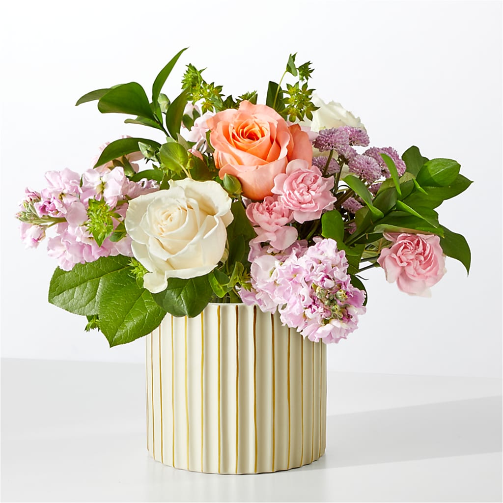 French Market Bouquet with Ivory Vase – South-east Flowers, Los Angeles CA