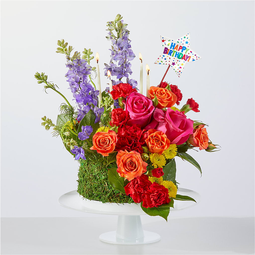 Best Year Yet Floral Cake – South-east Flowers, Los Angeles CA