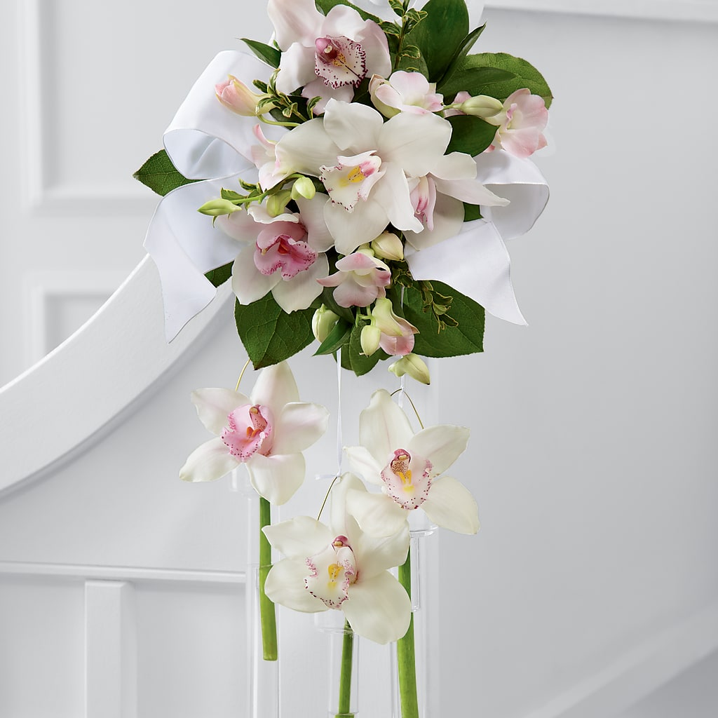 Perfect Entrance Pew Arrangement – South-east Flowers, Los Angeles CA