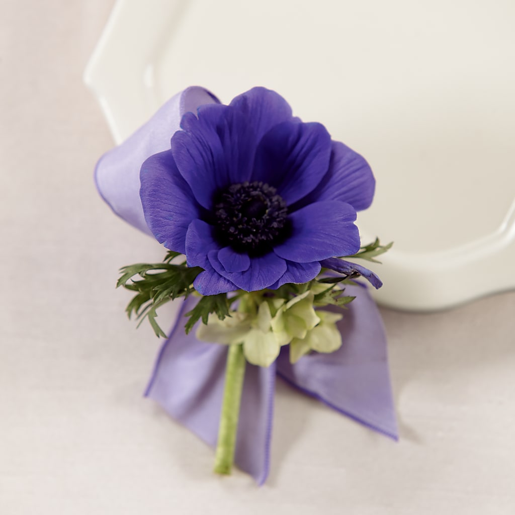 Purple Passion Boutonniere – South-east Flowers, Los Angeles CA