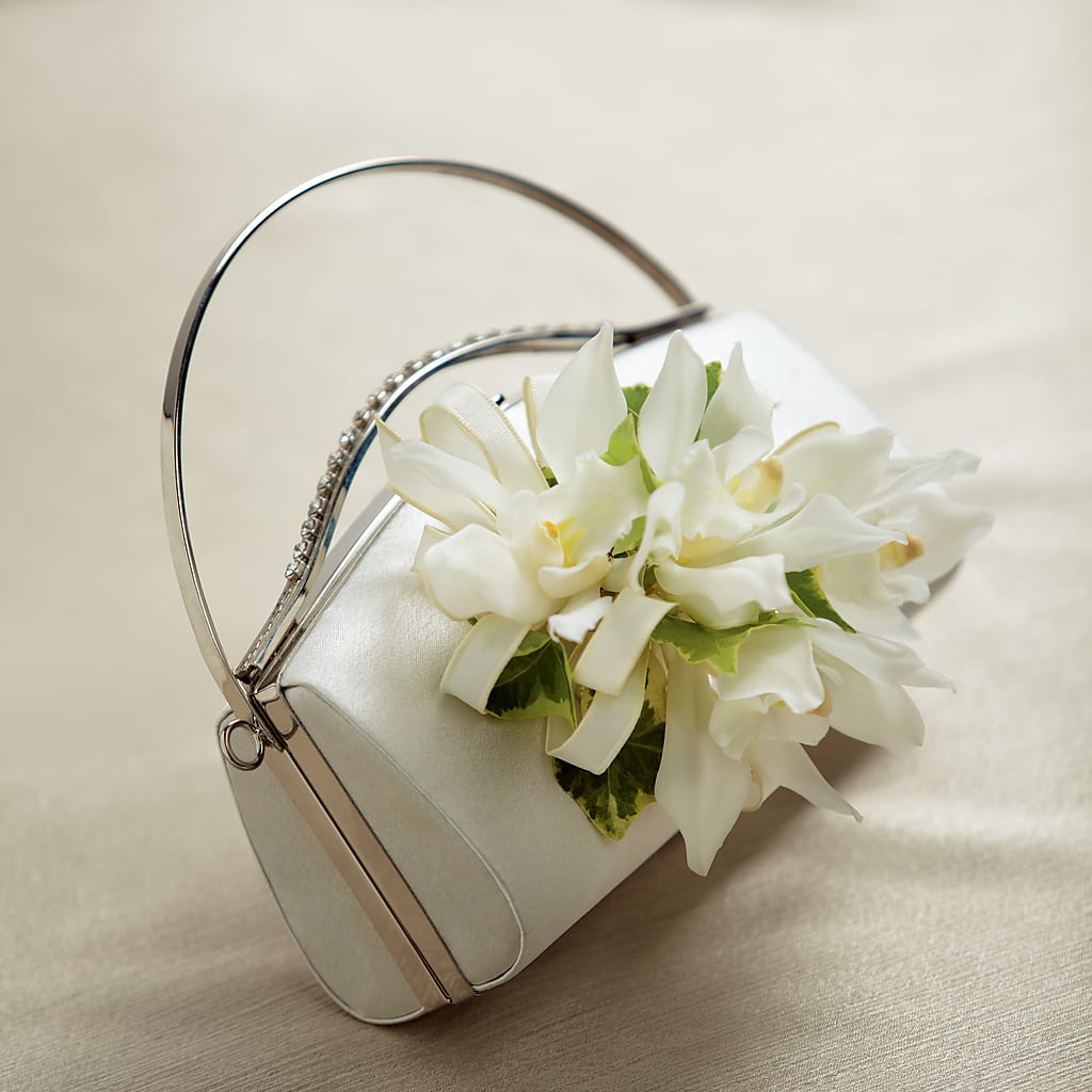 White Purse Decor – South-east Flowers, Los Angeles CA