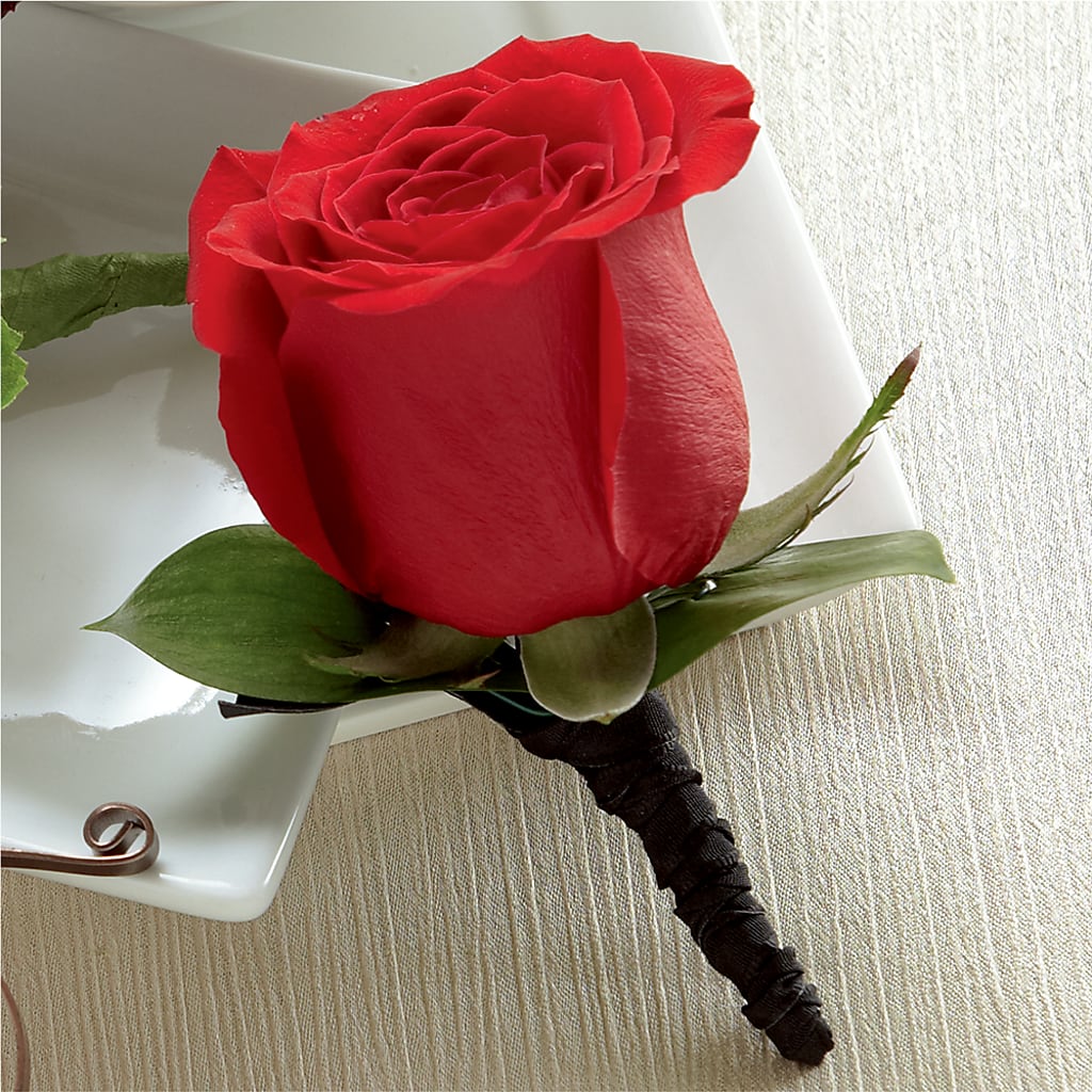 Red Rose Boutonniere – South-east Flowers, Los Angeles CA