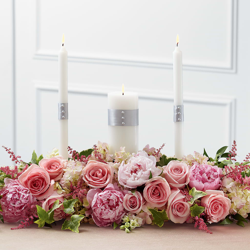 Worldwide Romance Unity Candle Arrangement – South-east Flowers, Los Angeles CA